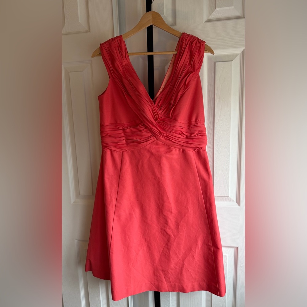 NWT Anthropologie Coral Midi Dress Ruched Crossing
Women’s Size: 10 - Picture 3 of 10